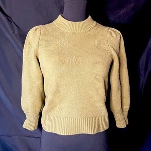 Olive Green 3/4 sleeve sweater by Madewell SZ xs